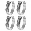 4pcs T-bolt Hose Clamp Working Range 98-103mm 201 Stainless Steel Intake Intercooler Clamps Adjustable Tube For Tubes Pipes 