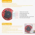 Dc 12v High Torque Turbine Worm Gear Motor With Encoder Strong Self-locking 10 20 30 40 100 Rpm 20rpm
