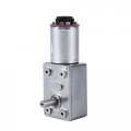 Dc 12v High Torque Turbine Worm Gear Motor With Encoder Strong Self-locking 10 20 30 40 100 Rpm 20rpm