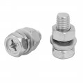 Uxcell M8 X 20mm 304 Stainless Steel Phillips Hex Head Bolts Nuts W Washers 5 Sets