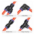 Uxcell Pneumatic Air Hose Tubing Pu Compressor Tube 4mm 5 32 Id X 6mm 1 4 Od 10m 8ft Pipe Bright Orange With Connect Fitting