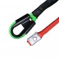 95ft X 3 8 Green Synthetic Winch Rope W All Rock Guard Sheath 22000 Lbs Blue Hawse Fairlead Compatible With Atv Utv Suv