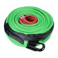95ft X 3 8 Green Synthetic Winch Rope W All Rock Guard Sheath 22000 Lbs Blue Hawse Fairlead Compatible With Atv Utv Suv