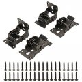 Hyddnicea 4 Pack 90a -180a Foldable Support Bracket Collapsible Frame Self-locking Hinge Table Leg Hardware With Screws 