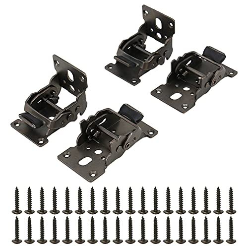 Hyddnicea 4 Pack 90a -180a Foldable Support Bracket Collapsible Frame Self-locking Hinge Table Leg Hardware With Screws