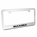 Ipick Image Made For Nissan Maxima 3d Embossed Letters On Mirror Chrome Metal License Plate Frame