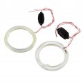 1 Pair Car White Led Angel Eyes Keenso Headlight Halo Rings Cob Lamp Light 12v For Motorcycle 60mm