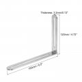 Uxcell 2pcs Adjustable L-shape Corner Brace With Slot 6 5 X 4 72 Inch Stainless Steel Slotted Right Angle Bracket For Wooden