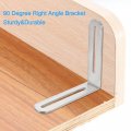Uxcell 2pcs Adjustable L-shape Corner Brace With Slot 6 5 X 4 72 Inch Stainless Steel Slotted Right Angle Bracket For Wooden