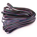 4-pin 22awg Led Rgb Strip Extension Cable Wire Cord Connector For 5050 3528 Lights 20 Meters 