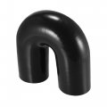X Autohaux 70mm 2 75 Id 180 Degree Silicone Reducer Hose Coupler Intercooler Tube Black For Car Intake Piping