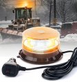 Lumenix Led Mini Rooftop Beacon Light Magnetic Screw Mount Forklift Strobe Warning Rotating Flashing Lights For Security Patrol 
