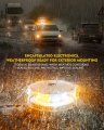 Amber White Led Rooftop Warning Beacon Strobe Light For Trucks Magnetic And Screw Mount Mini Bar Forklifts Tow Atv Utv