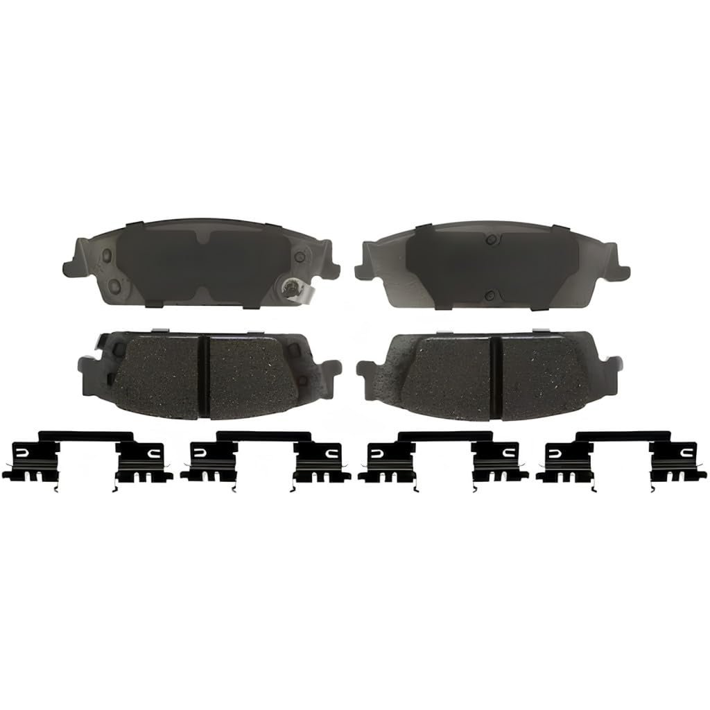 Rear Brake Pad Set For Gmc Yukon 2015 To 2020 Ceramic Friction Material Steel Backing Replacement 19386946