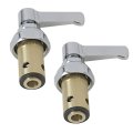 Brass Spindle Assembly Valve Replacement For T S Faucets Blue Cold And Red Hot Handle Stem Valve Replace 002713-40 002714-40