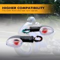 Nicecnc Front And Rear Turn Signals For Yamaha Yzf R1 2009-2014 Fz-6r 2009-2015 Mt-07 Tracer 2016-2017 Mt-09 2014-2016 See