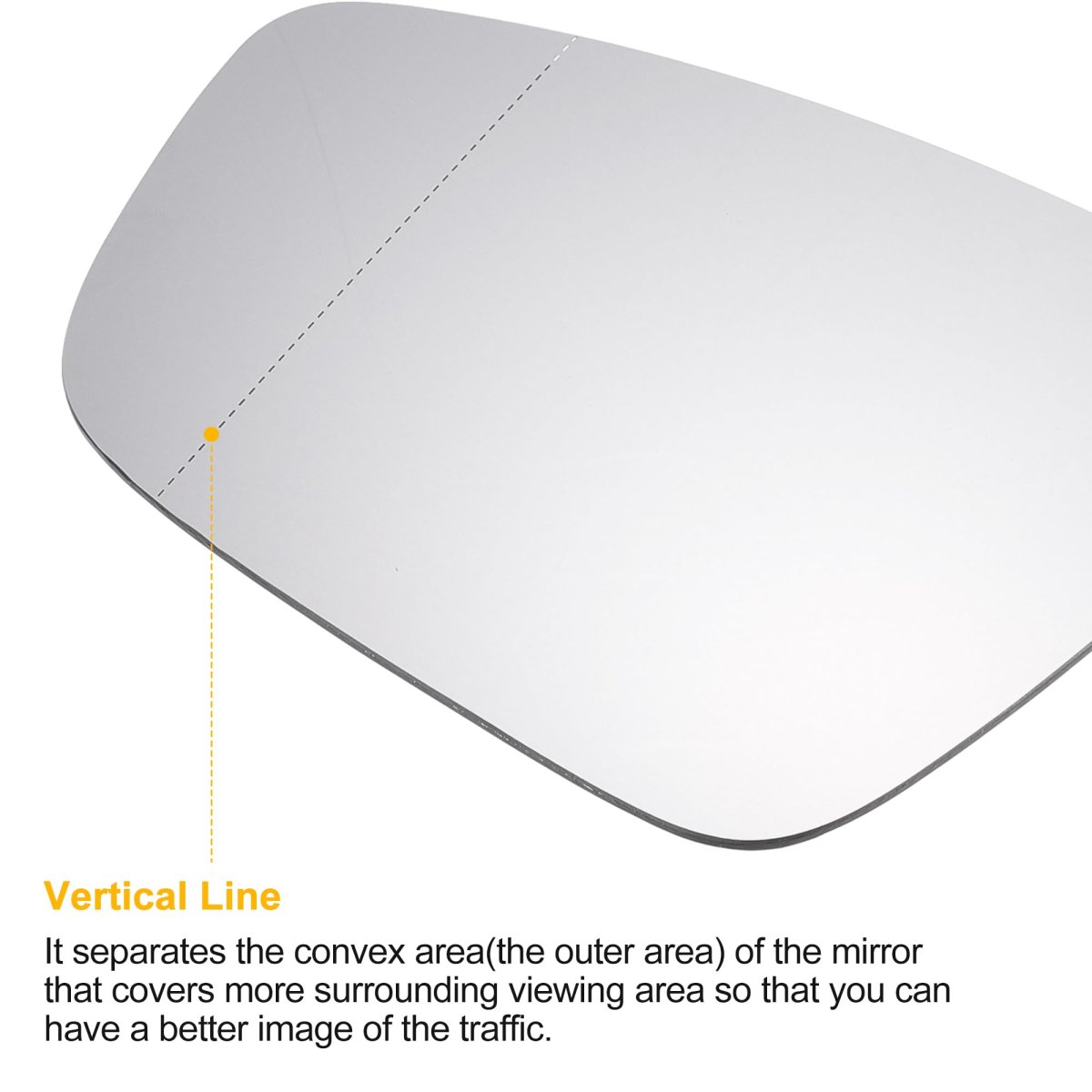 Car Rearview Left Driver Side Mirror Glass Replacement W Backing Plate Heated White For Volkswagen Beetle 2012-2019 Jetta