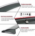 Fits For 2011-2015 Mk6 Jetta Sedan Premium Smoke Window Visor Rain Guard Deflector With Chrome Trim And Clips