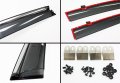 Fits For 2011-2015 Mk6 Jetta Sedan Premium Smoke Window Visor Rain Guard Deflector With Chrome Trim And Clips
