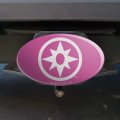 Green Lantern Blackest Night Star Sapphire Logo Oval Tow Trailer Hitch Cover Plug Insert