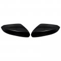Secosautoparts Left Right Side Mirror Cover Cap Gloss Black Compatible With Honda Civic 2016-2021 76251tbaa11zf 76201tbaa11zf