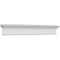 Ekena Millwork Crh07x51 -inch Bottom Width X 54 1 2-inch Top 7 1 4-inch H 1-inch P Crosshead With Trim