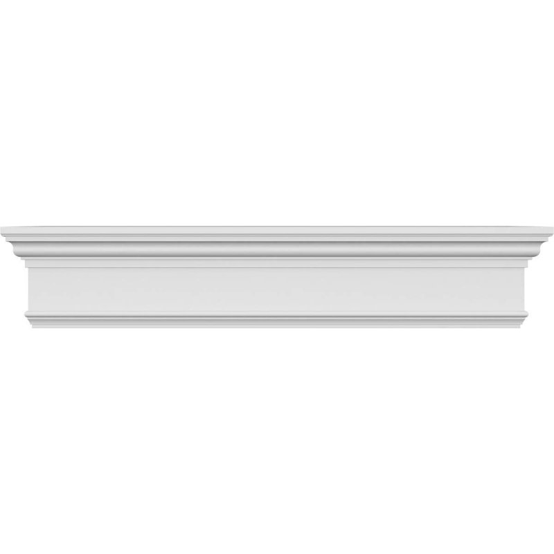 Ekena Millwork Crh07x51 -inch Bottom Width X 54 1 2-inch Top 7 1 4-inch H 1-inch P Crosshead With Trim