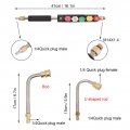 Pressure Washer Extension Wand Set With 5 Straight Rods 3 Curved 6 Nozzles And 1 4in Quick Connecti Power Lance For Enhanced
