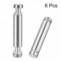 Uxcell 1 2 Dia X 2-1 8 12x54mm Double Head Standoff Screws Acrylic Glass Nails 6pcs
