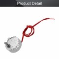 Bettomshin 1pcs Synchronous Motor Ac 24v 2 5-3rpm Turntable Cw Ccw Direction 4w Tyc-50 Double Flat Tapping Shaft