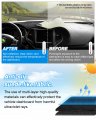 Cartist Dash Cover Fits For 2018-2021 2022 2023 Kona Accessories Dashboard Mat Non-slip Pad Carpet Anti-glare