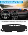 Cartist Dash Cover Fits For 2018-2021 2022 2023 Kona Accessories Dashboard Mat Non-slip Pad Carpet Anti-glare