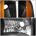 Led Drl Black Amber Side Headlight Corner Lamps Tool Kit Compatible With Dodge Ram Truck 94-02