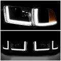 Led Drl Black Amber Side Headlight Corner Lamps Tool Kit Compatible With Dodge Ram Truck 94-02