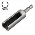 Uxcell 2 Pcs 12mm Nut Driver 1 4 Quick-change Hex Shank Slotted Drill Bit Socket Wrench Tool 3 Inch Length
