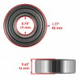 Caltric 2x Spindle Bearing Compatible With John Deere Jd9296 Jd9239 0 75x1 78x0 625