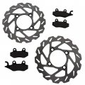 2007 Fits Yamaha Yxr660 660 Rhino Front Sport Brake Rotors And Pads
