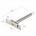 Uxcell Invisible Floating Shelf Brackets 76mmx100mm Adjustable Hidden Blind Supports For Concealed Shelves Pack Of 4