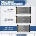 28 Inches Core Width Dpi 2334 Factory Style 1-row Cooling Radiator Compatible With Silverado Sierra Yukon Tahoe Suburban 4 3l 4