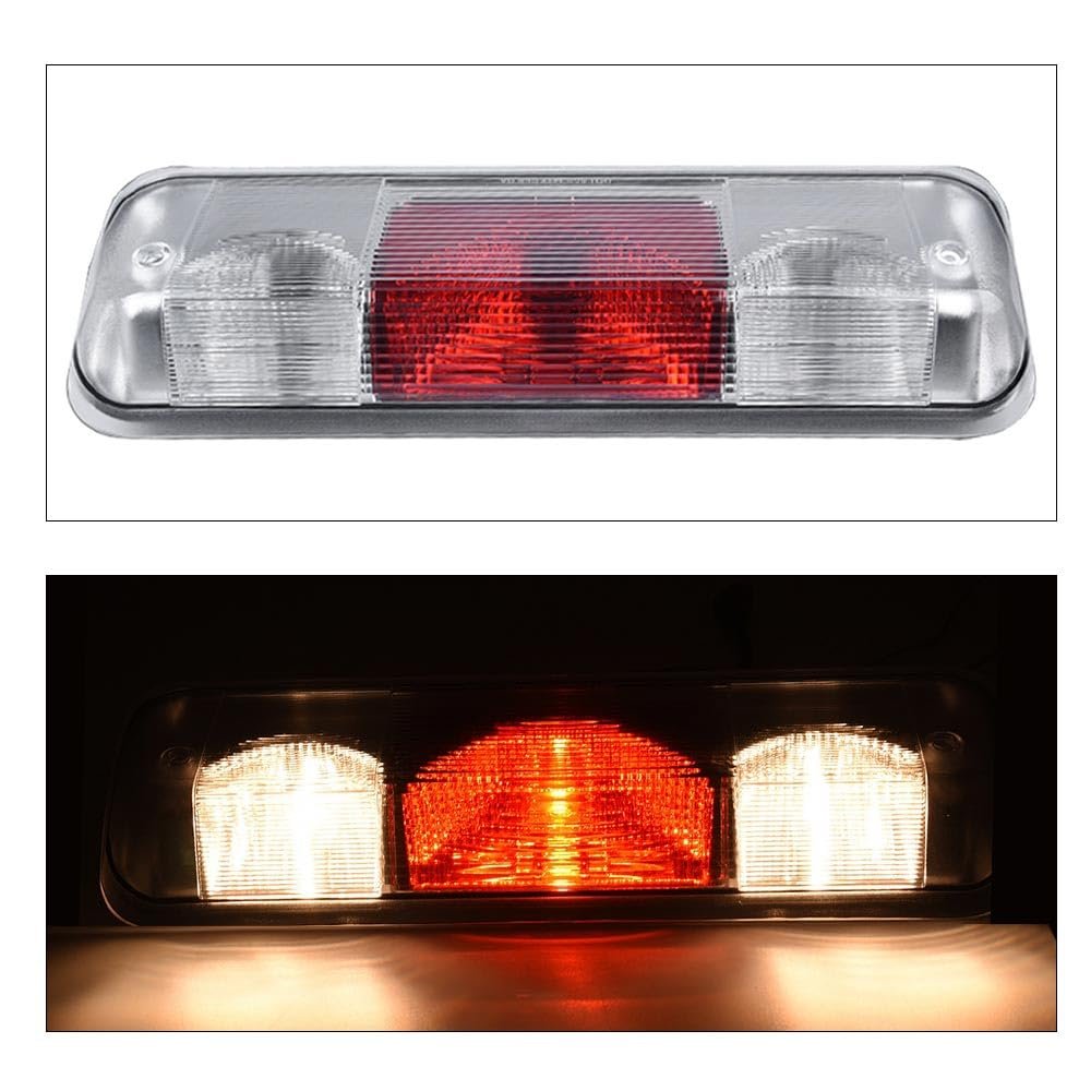 3rd Brake Light For Ford F150 2004 2005 2006 2007 2008 High Mount Center Rear Roof Third Cargo Parking Halogen Clear Red Lens
