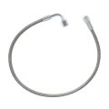 4an 90 Degree Straight Line Turbo Oil Feed 24 Length Hose Braided 