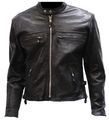 Mens Leather Motorcycle Racing Jacket Vented Z O Lining Size S Sm Small 36-38 