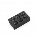 Autobahn88 Motorcycle Sprocket Nut Dress-up Kit Compatible With Honda Vfr800 V-tec Crossrunner 1998-2018 Black Set Of 6