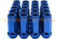 Hub Centric Wheel Spacers For Porsche 5x130 Mm 17 And 30 71 5 Bore With 90 Stud Conversion Blue Open End Lug Nuts Aftermarket