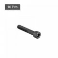 Uxcell M8x45mm Socket Head Bolts 12 9 Grade Alloy Steel Cap Screws Half Thread 10pcs