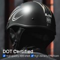 Ilm Half Helmet Open Face Motorcycle Helmets For Moped Cruiser Scooter With Sun Visor Dot Approved Model-210v Golden Medium