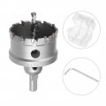 Uxcell Carbide Hole Saw Drill Bit 55mm Cutter For Stainless Steel Alloy Cast Iron Copper Metal Sheet With Limit Step