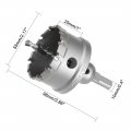 Uxcell Carbide Hole Saw Drill Bit 55mm Cutter For Stainless Steel Alloy Cast Iron Copper Metal Sheet With Limit Step