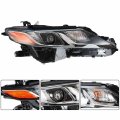 Projector Headlights For 2018 2019 Toyota Camry L Le Se Front Passenger Side Right Replacement Head Lamps Black Housing With