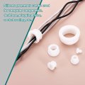 3pcs Rubber Grommets 20mm Drill Hole 16mm Id Top Hat Grommet White Silicone Plug Gasket For Wiring Automotive
